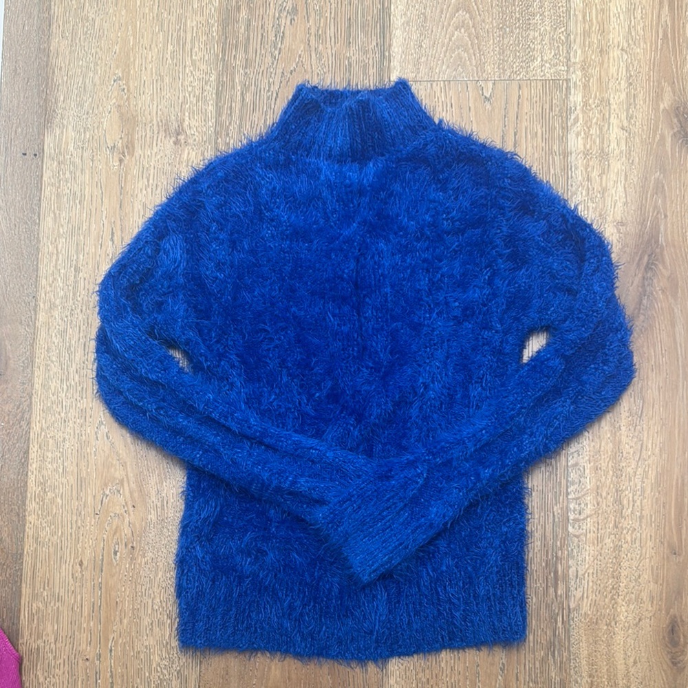 Chenille Blue Women's Sweater